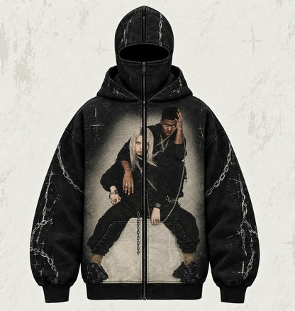 Full-Zip Balaclava Hoodie